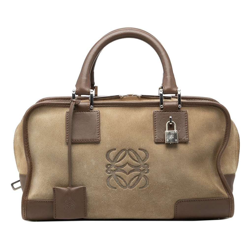 LOEWE Suede Amazona 28 Brown Leather Very good - Front View