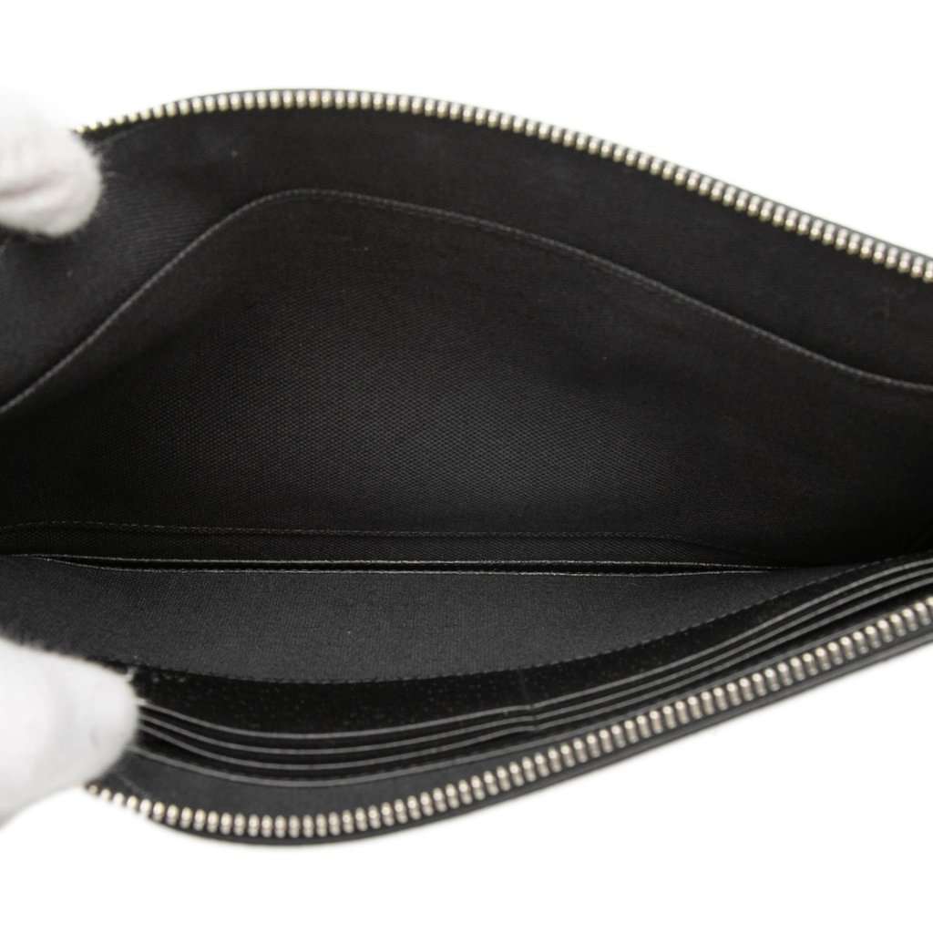 Gucci GG Supreme Psychedelic Zip Clutch Black Very good condition - Model View
