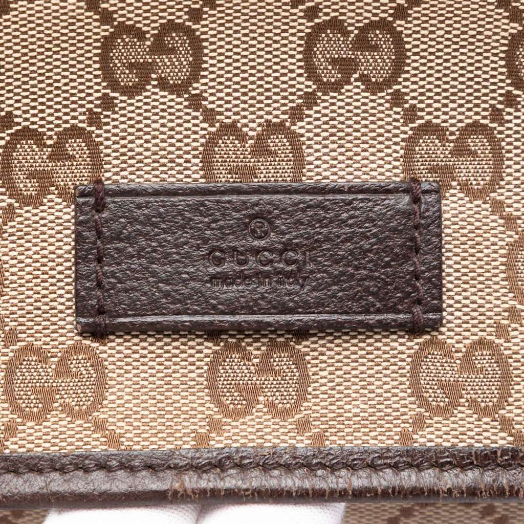 Gucci GG Canvas Flap Messenger Bag Beige Very good - Box View