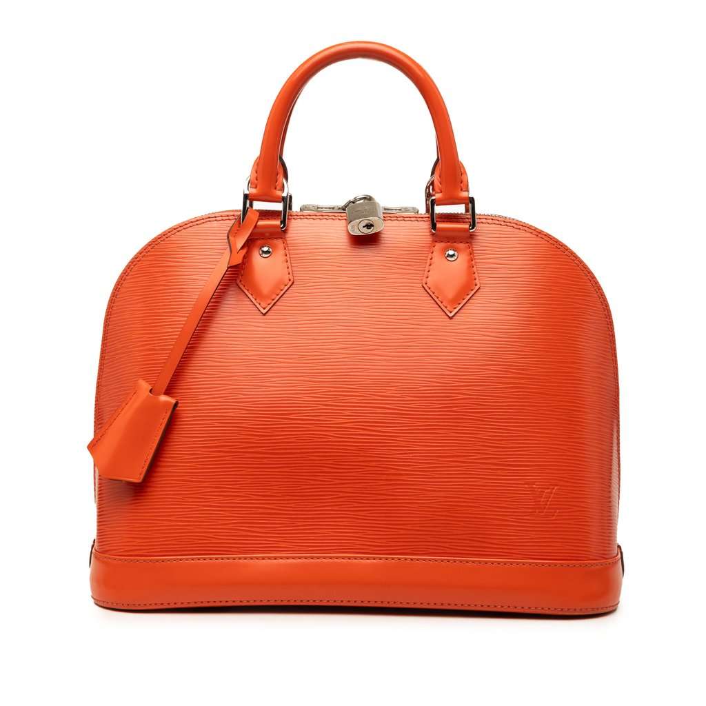 Louis Vuitton Epi Alma PM Orange Leather Very good - Front View