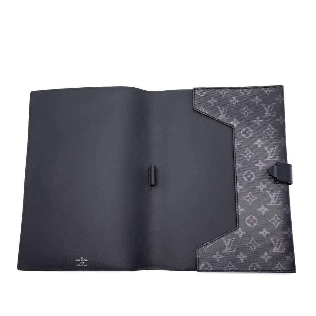 Louis Vuitton Monogram Eclipse Rainbow Franck Folder Black Very good condition - Model View