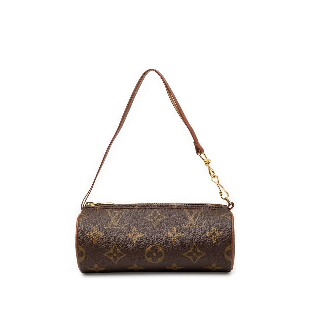 Louis Vuitton Monogram Papillon Pochette Brown Good condition - Front View