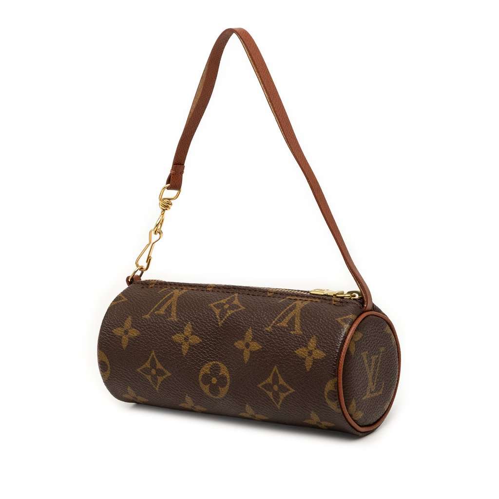 Louis Vuitton Monogram Papillon Pochette Brown Good condition - Back View