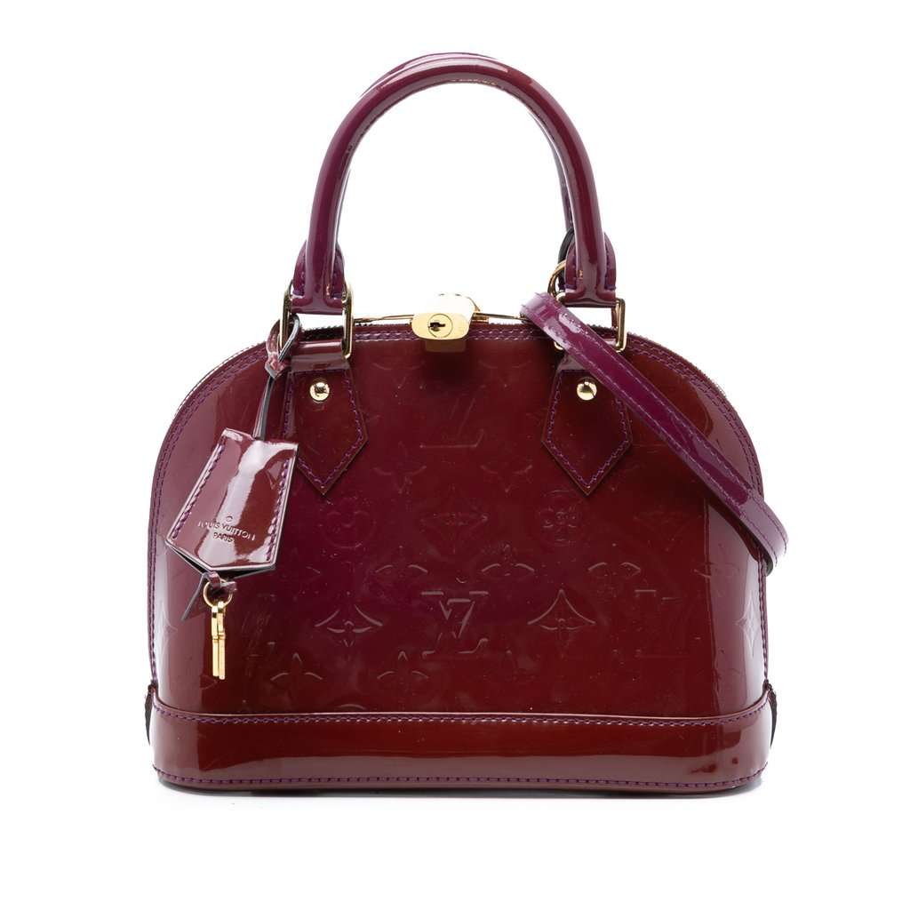 Louis Vuitton Monogram Vernis Alma BB Purple Leather Very good condition - Front View