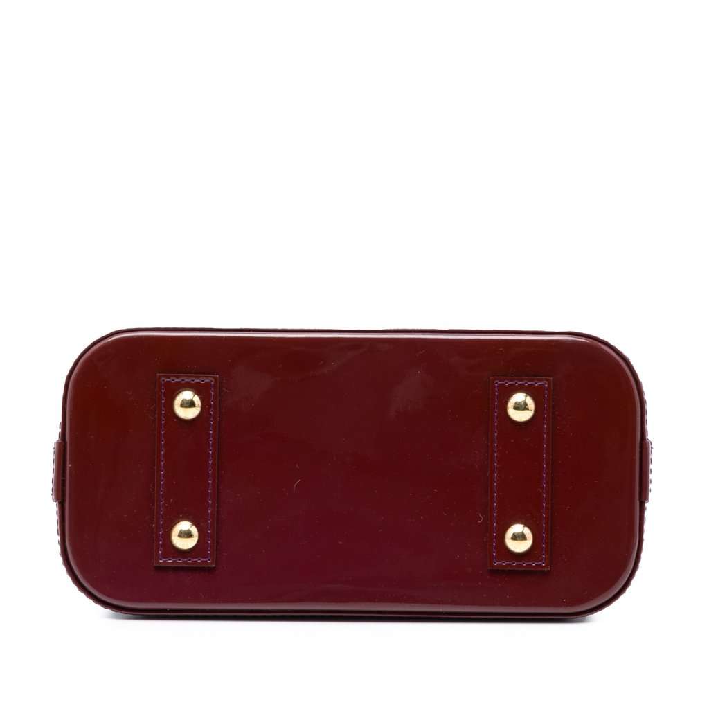 Louis Vuitton Monogram Vernis Alma BB Purple Leather Very good condition - Inside View
