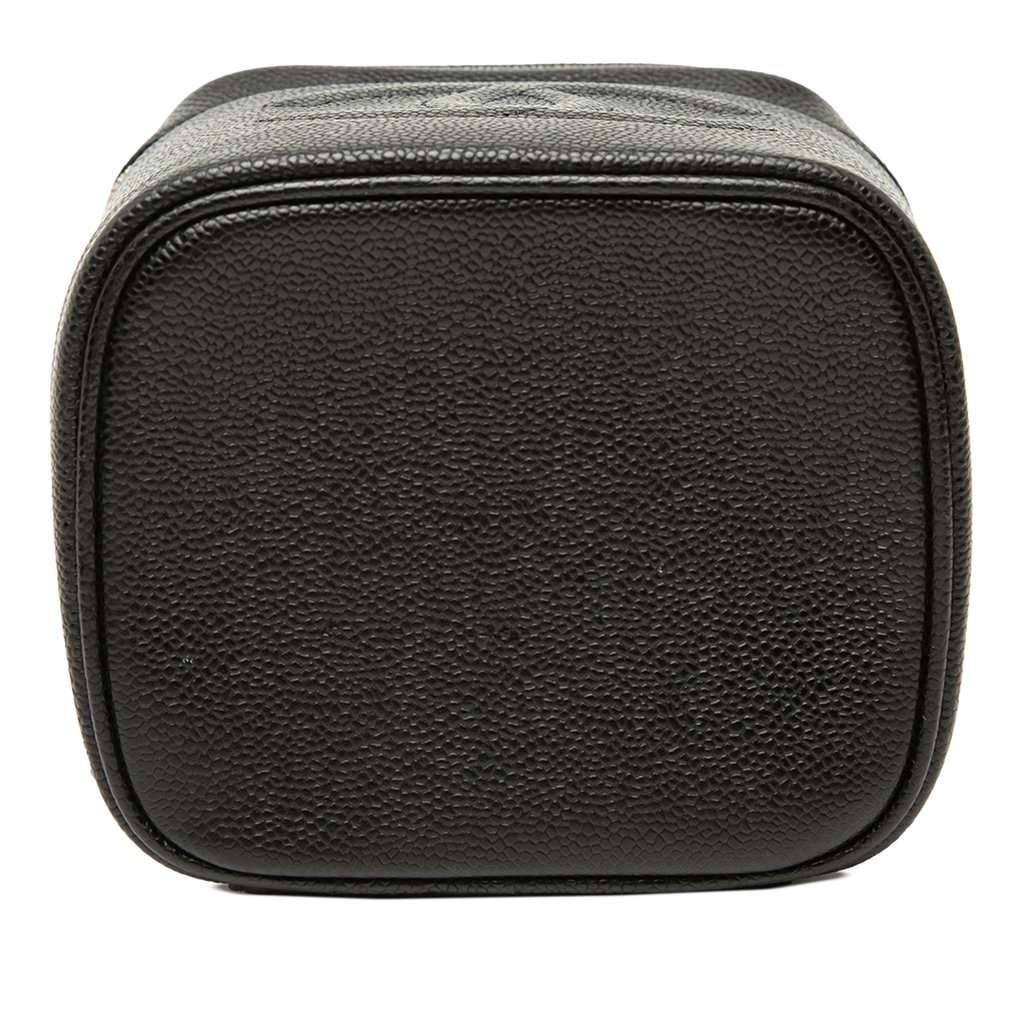 Chanel CC Caviar Vanity Case Black Leather Very good - Inside View