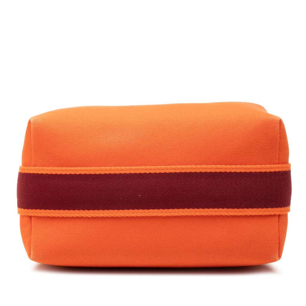 Hermès Small Toile Bride A Brac Case Orange Very good - Inside View