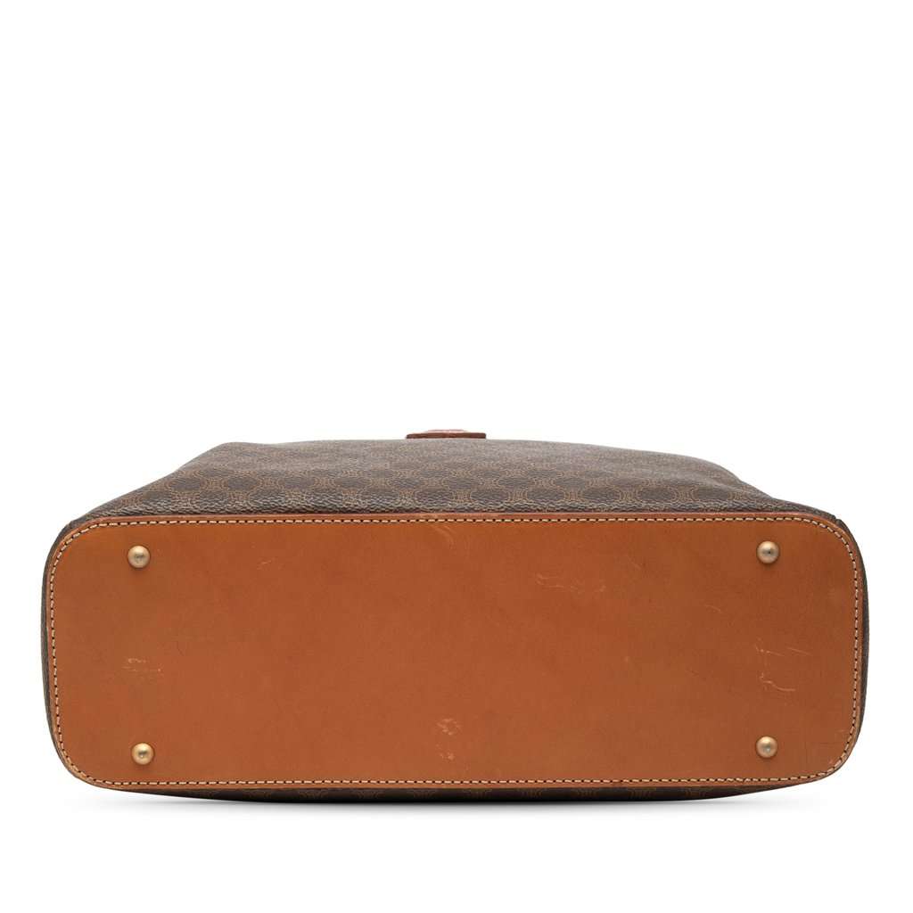 Celine Macadam Coated Canvas Dome Handbag Brown Good condition - Inside View