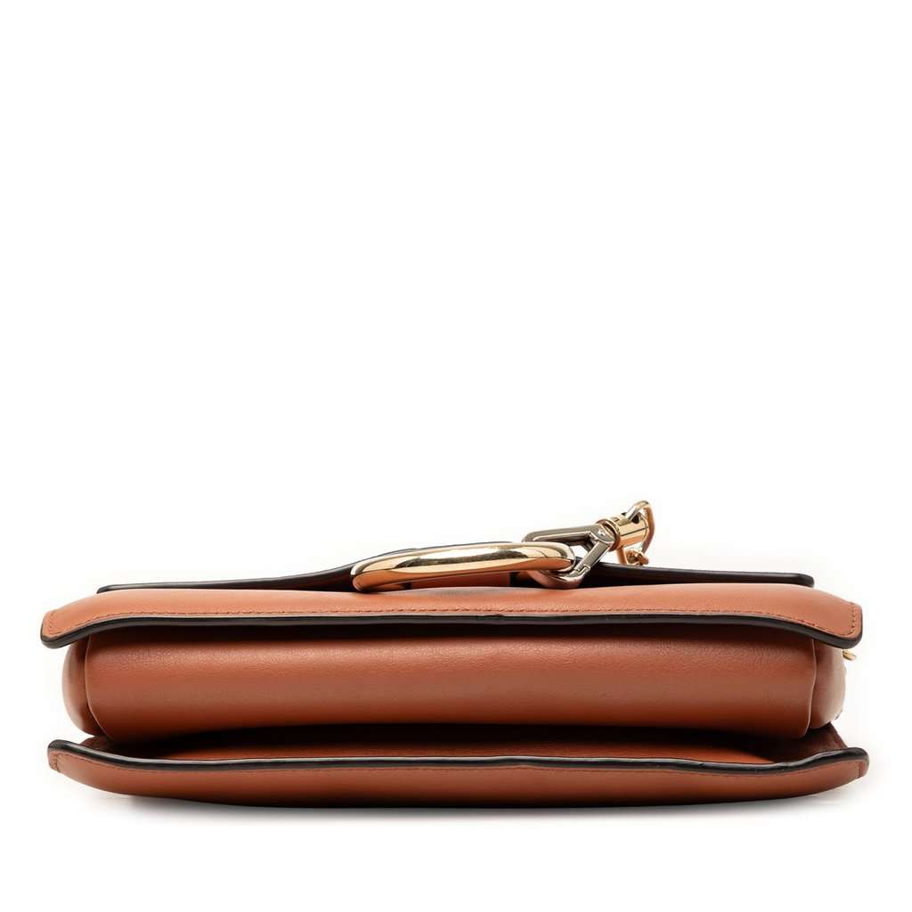 Chloé Small Suede and Calfskin Faye Crossbody Brown Leather Very good - Inside View