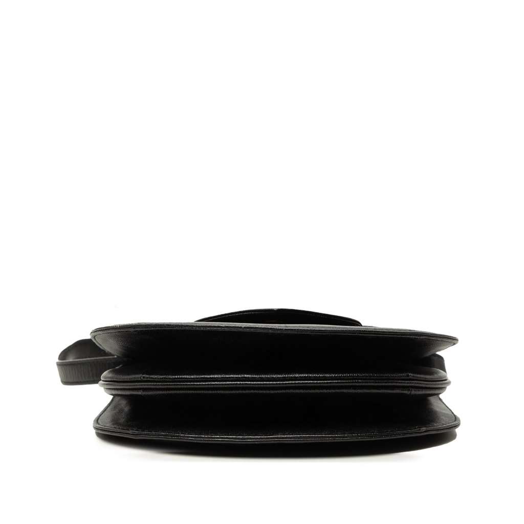 Saint Laurent Leather Shoulder Bag Black Leather Good - Inside View