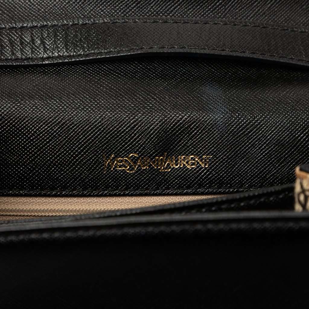 Saint Laurent Leather Shoulder Bag Black Leather Good - Box View