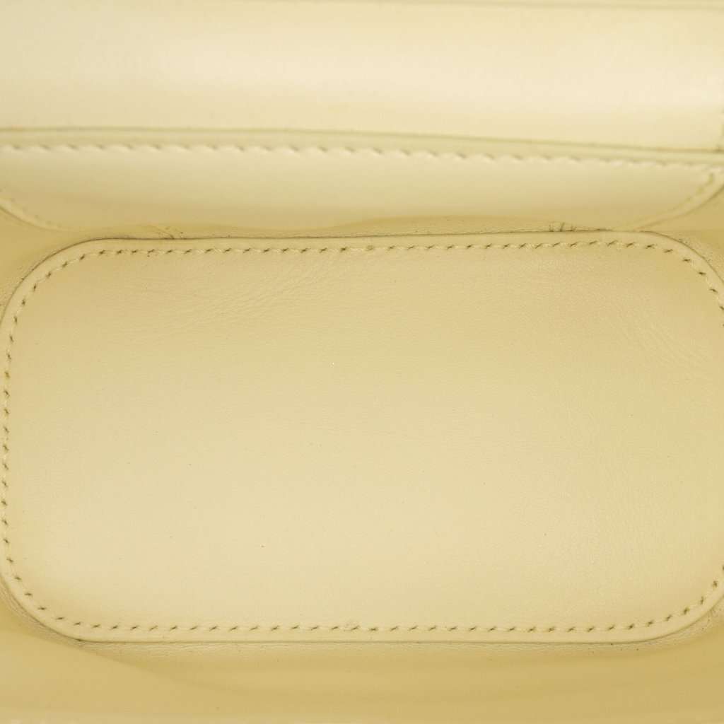 Bottega Veneta Mini Nappa Intrecciato Vanity Case Yellow Leather Very good - Model View