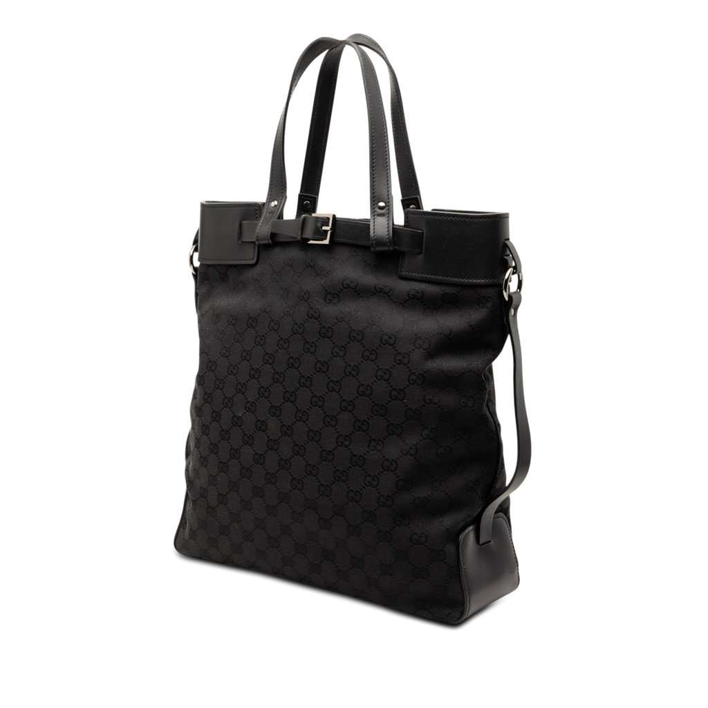 Gucci GG Canvas Tote Black Very good condition - Back View