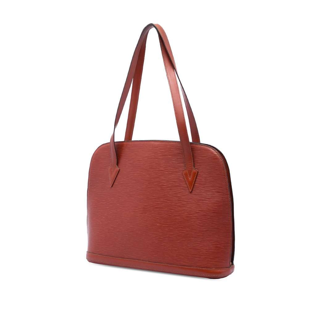 Louis Vuitton Epi Lussac Brown Leather Very good condition - Back View