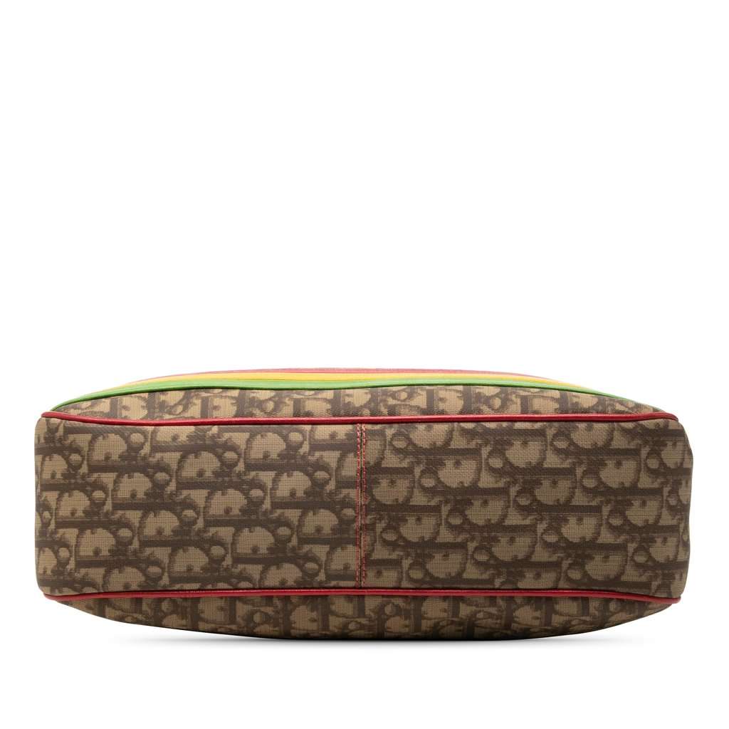 Dior Diorissimo Trotter Coated Canvas Rasta Crossbody Brown Very good - Inside View