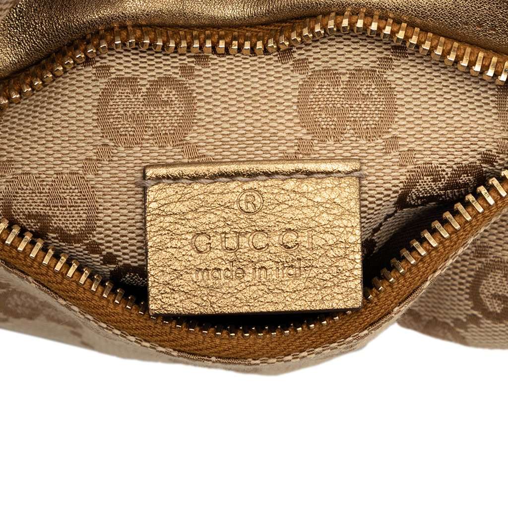 Gucci GG Canvas Web Double Pocket Belt Bag Beige Very good condition - Box View