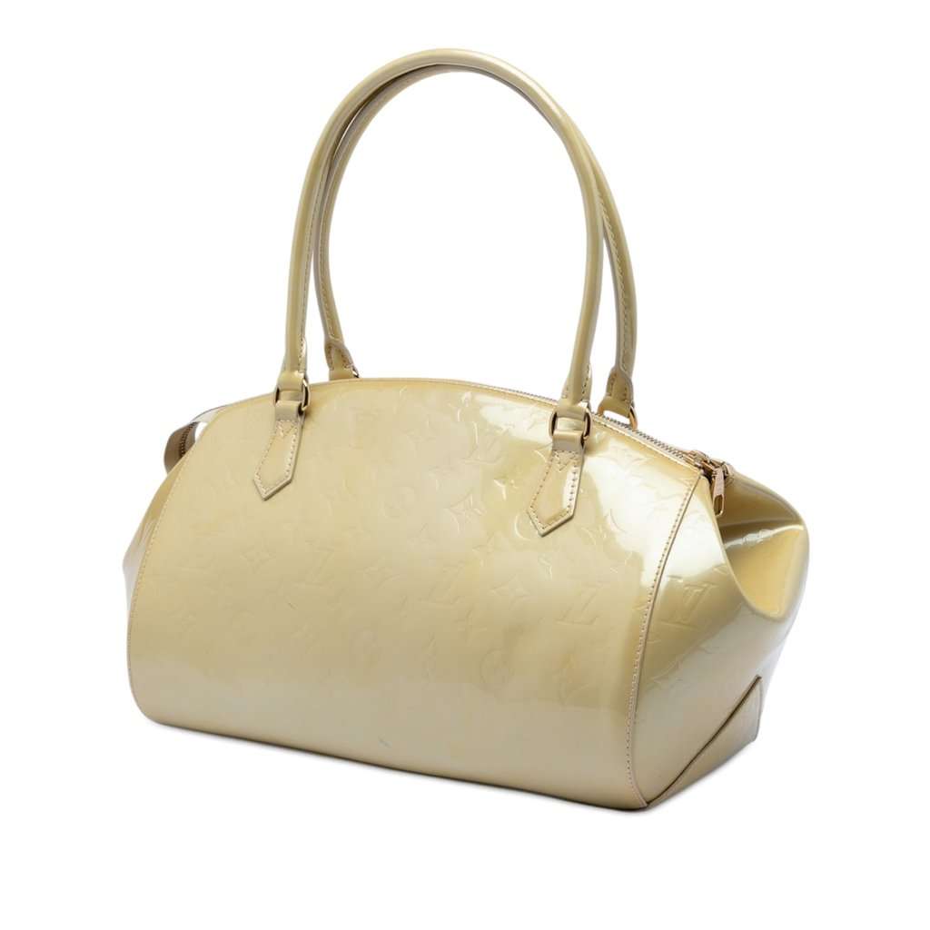 Louis Vuitton Monogram Vernis Sherwood PM Beige Leather Very good - Back View