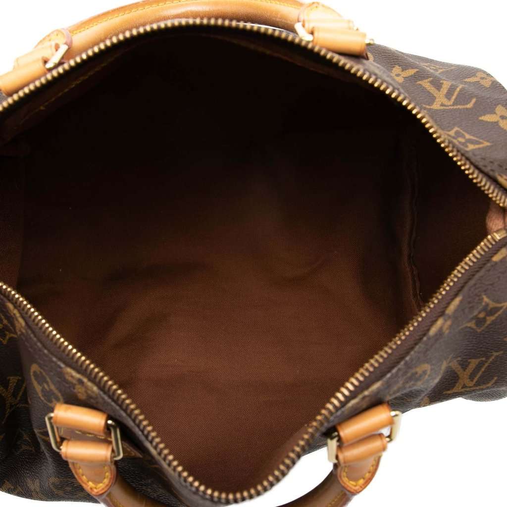 Louis Vuitton Monogram Speedy 30 Brown Good - Model View