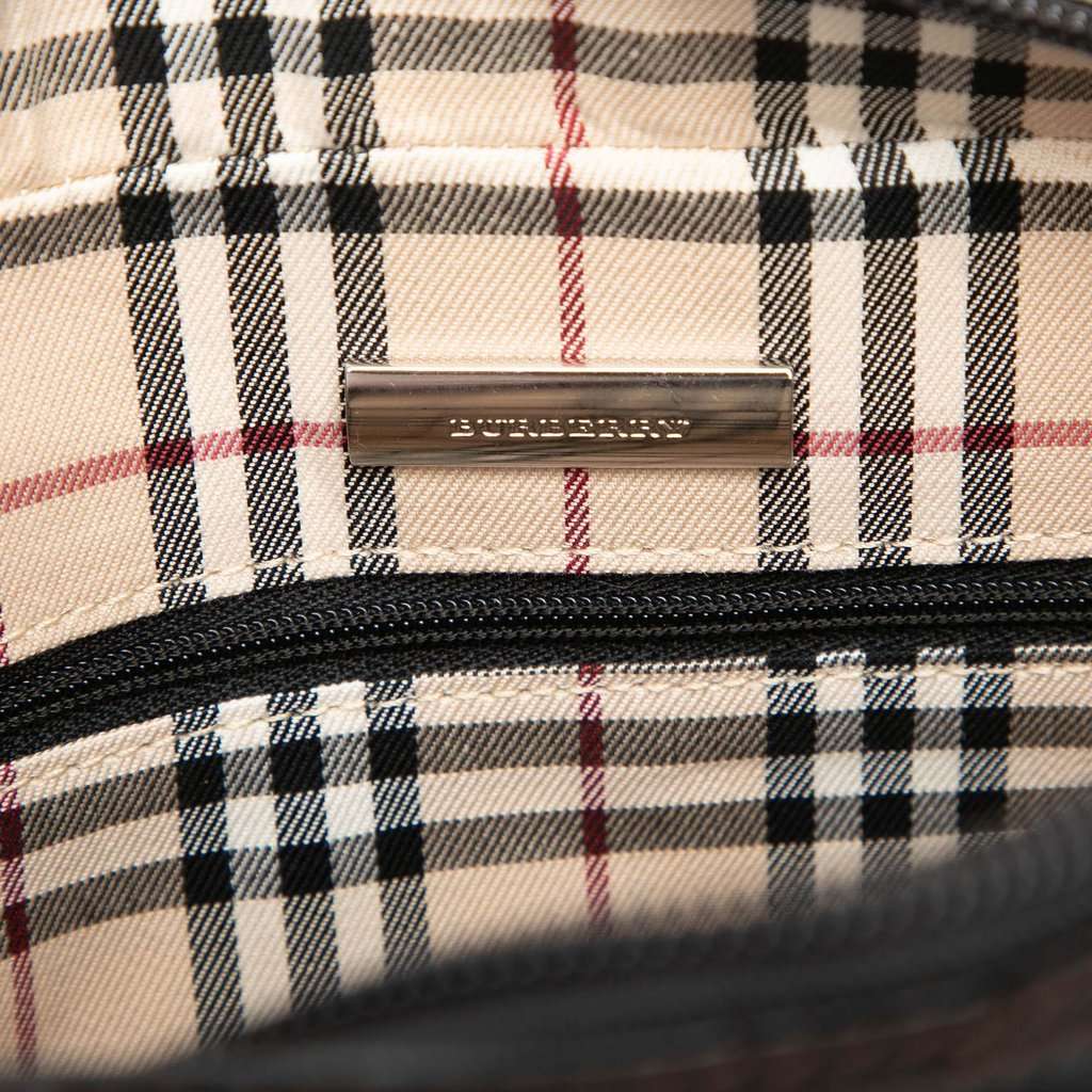 Burberry Calfskin Crossbody Brown Leather Very good - Box View