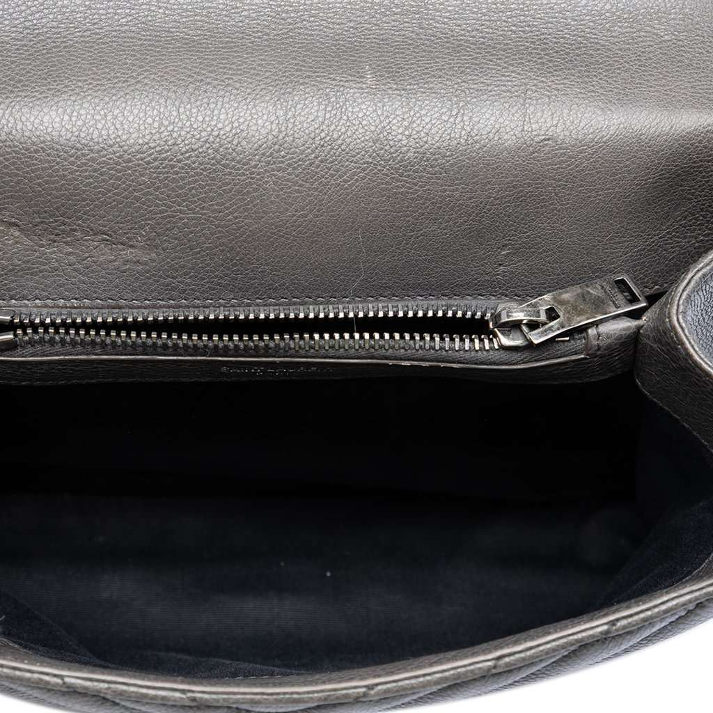 Saint Laurent Medium Chevron Sheepskin Monogram College Satchel Other Leather Very good condition - Model View