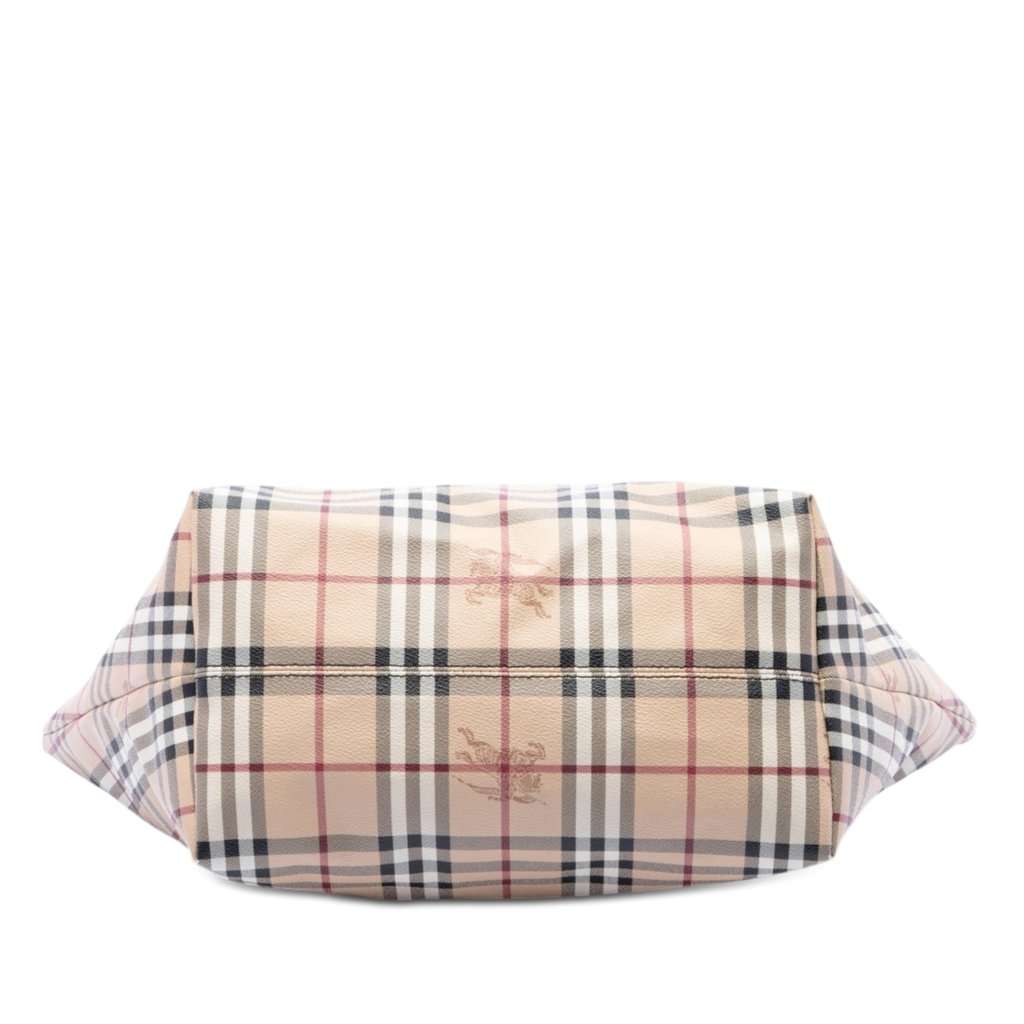 Burberry Medium Haymarket Check Coated Canvas Salisbury Tote Beige Very good condition - Inside View