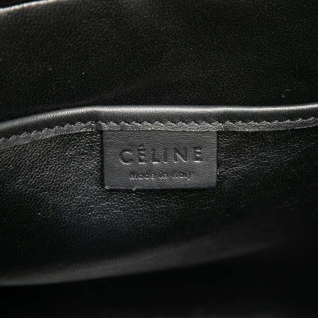 Celine Nano Tricolor Nubuck and Calfskin Luggage Tote Red Leather Very good - Box View