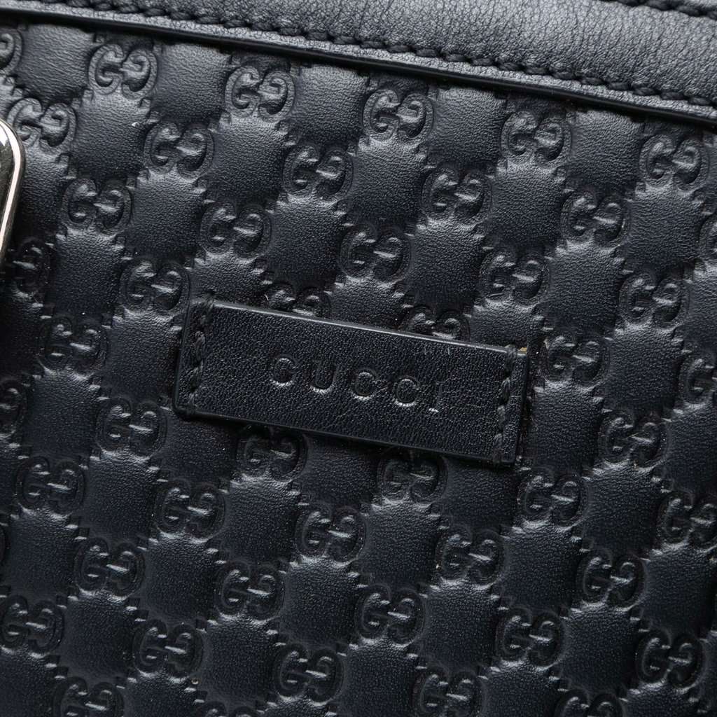 Gucci Mini Microguccissima Dome Satchel Black Leather Very good condition - Box View
