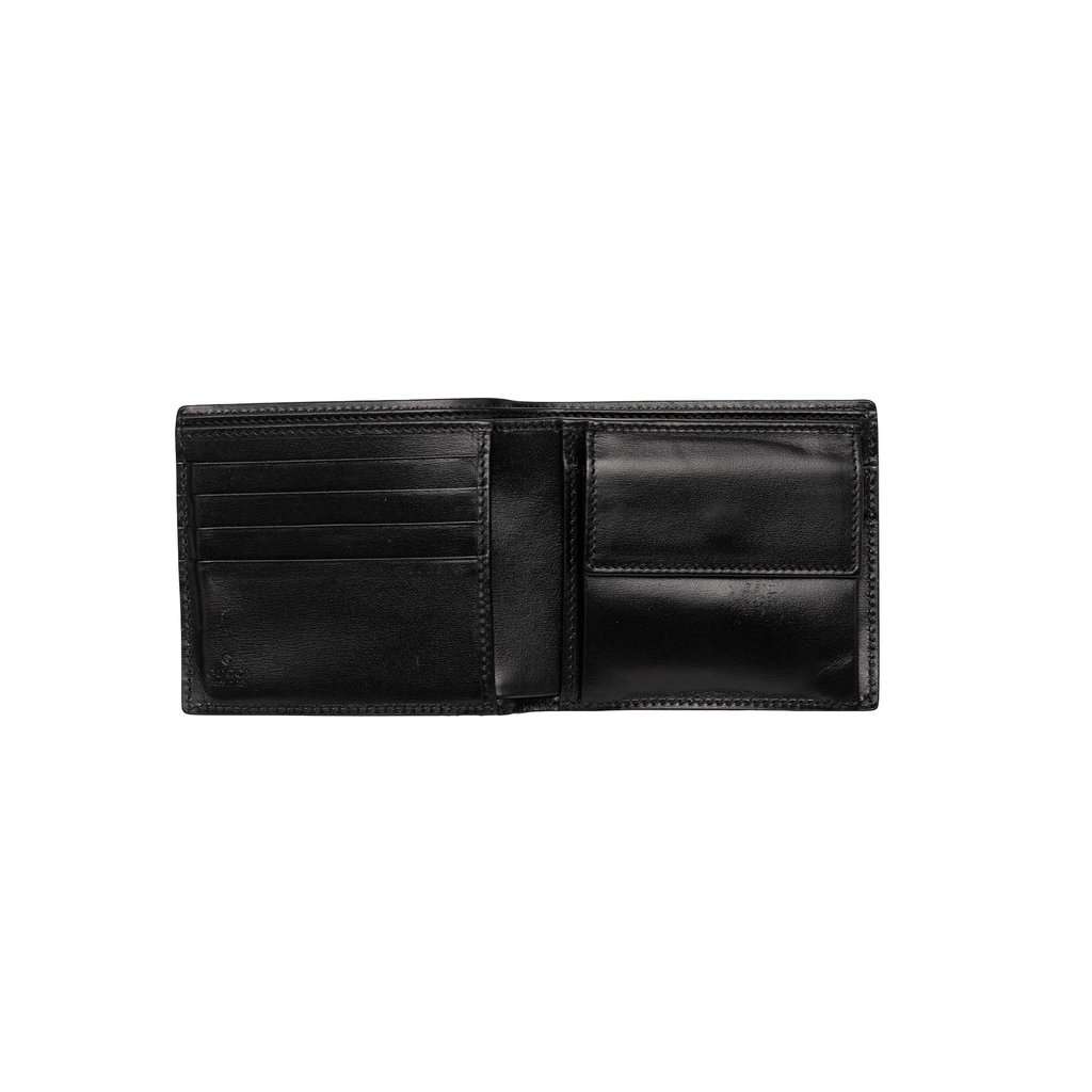 Gucci GG Marmont Calfskin Bifold Coin Wallet Black Leather Very good - Model View