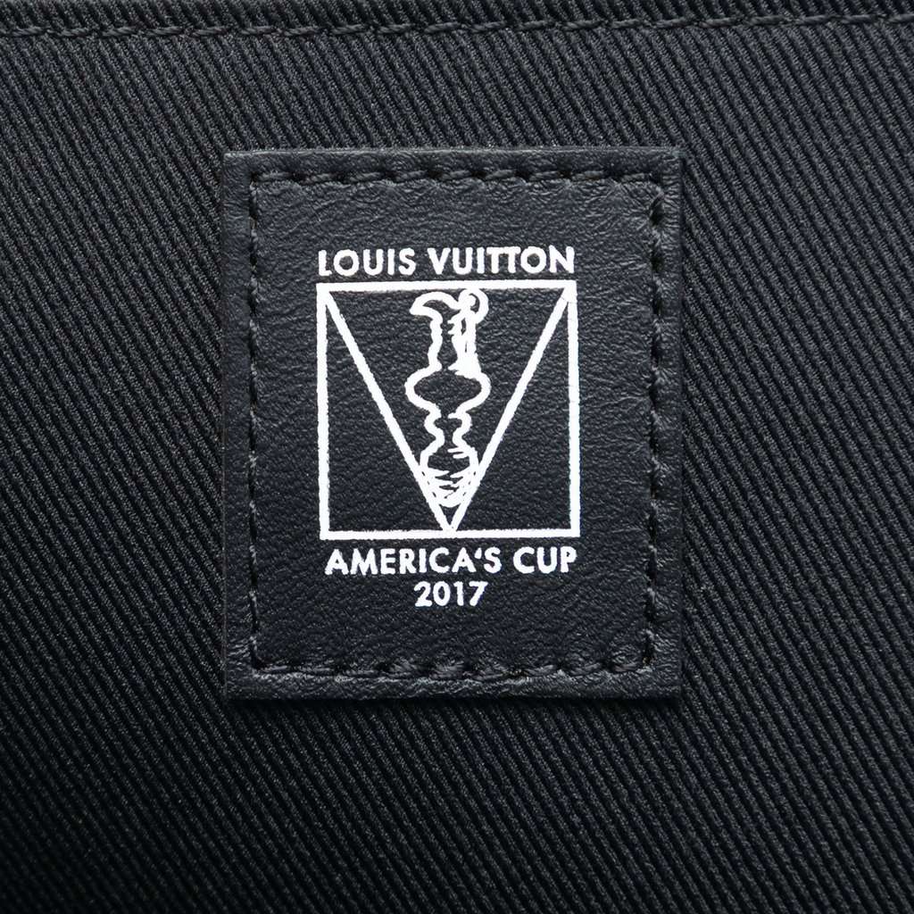 Louis Vuitton Damier Cobalt Americas Cup Pochette Jour GM Black Very good condition - Box View