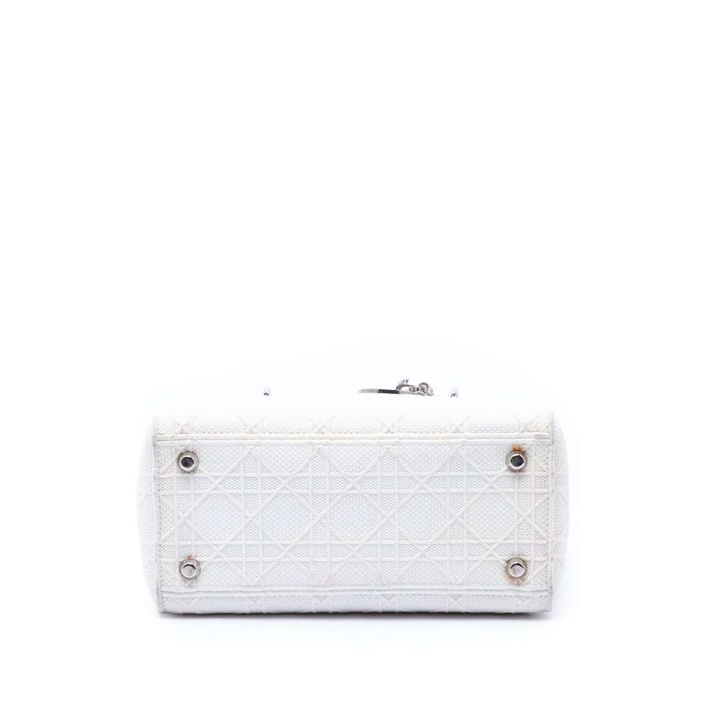 Dior Medium Canvas Cannage Lady D Lite White Very good condition - Inside View