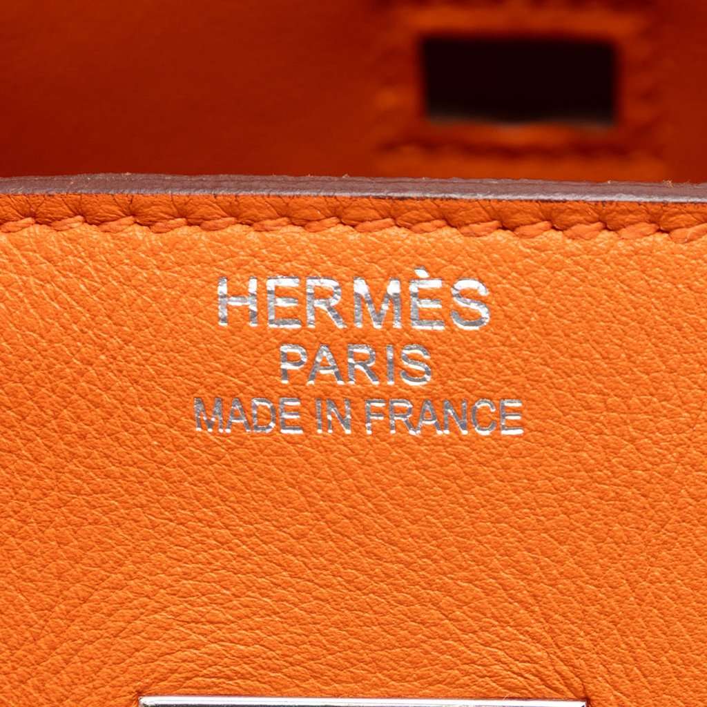 Hermès Swift Birkin Retourne 35 Orange Leather Very good - Box View
