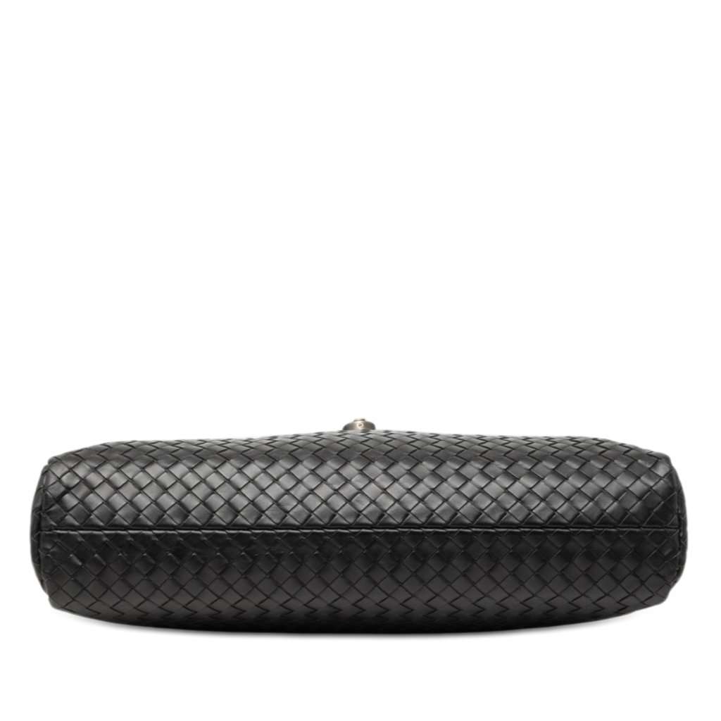 Bottega Veneta Nappa Intrecciato Briefcase Black Leather Good - Inside View
