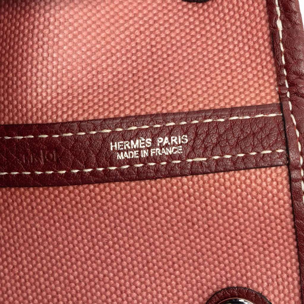 Hermès Toile and Negonda Garden Party 36 Pink Very good - Box View