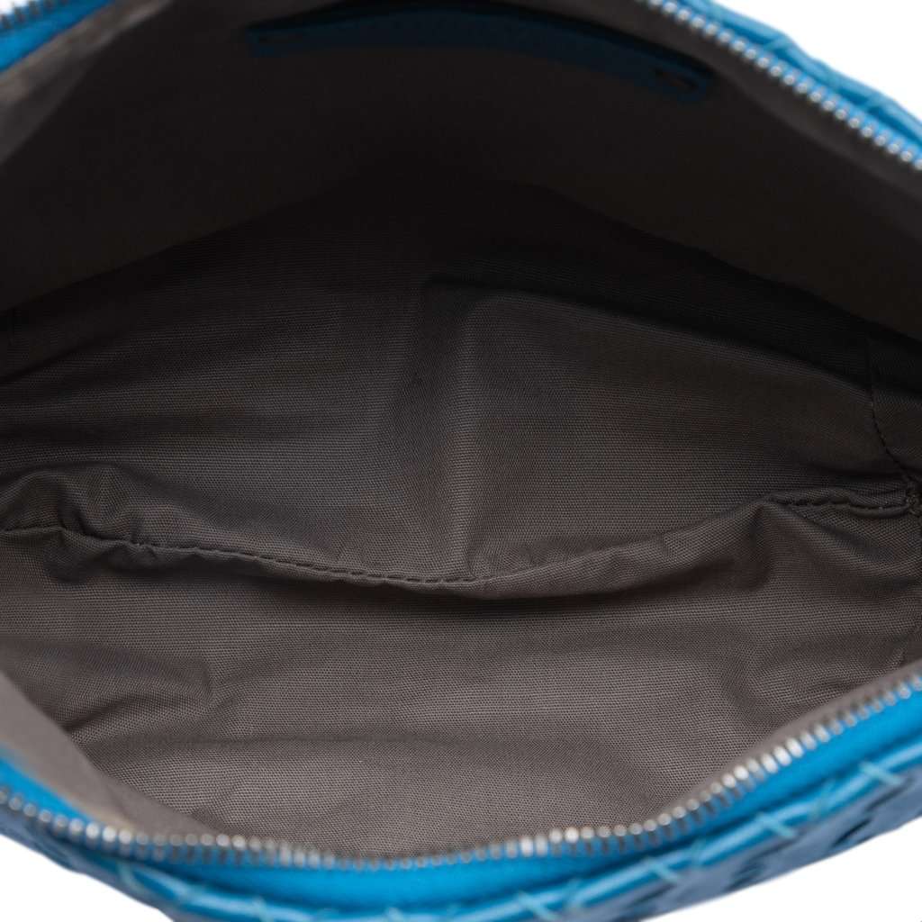 Bottega Veneta Nappa Intrecciato Crossbody Blue Leather Very good condition - Model View