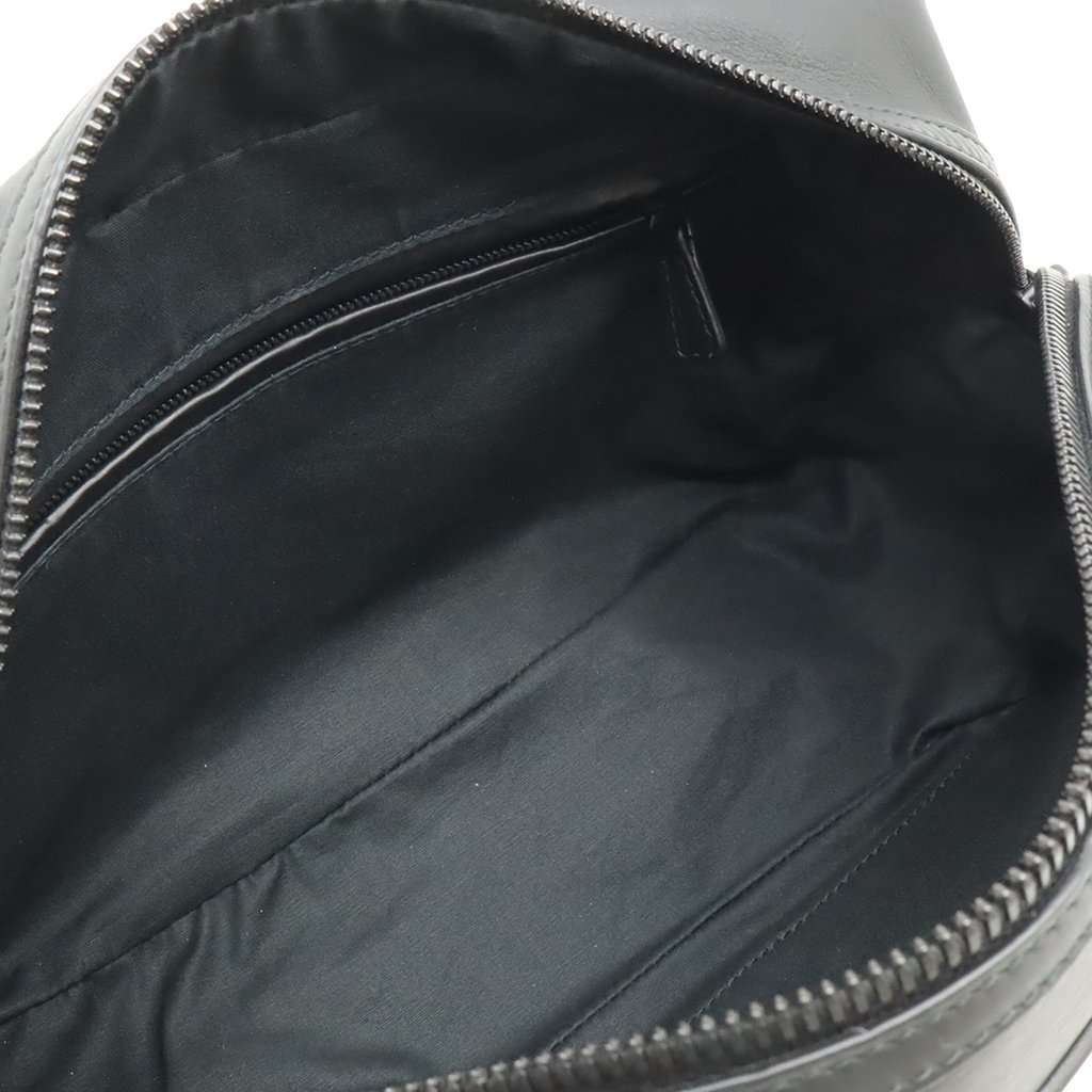 Bottega Veneta Perforated Calfskin Leggero Belt Bag Black Leather Very good condition - Inside View