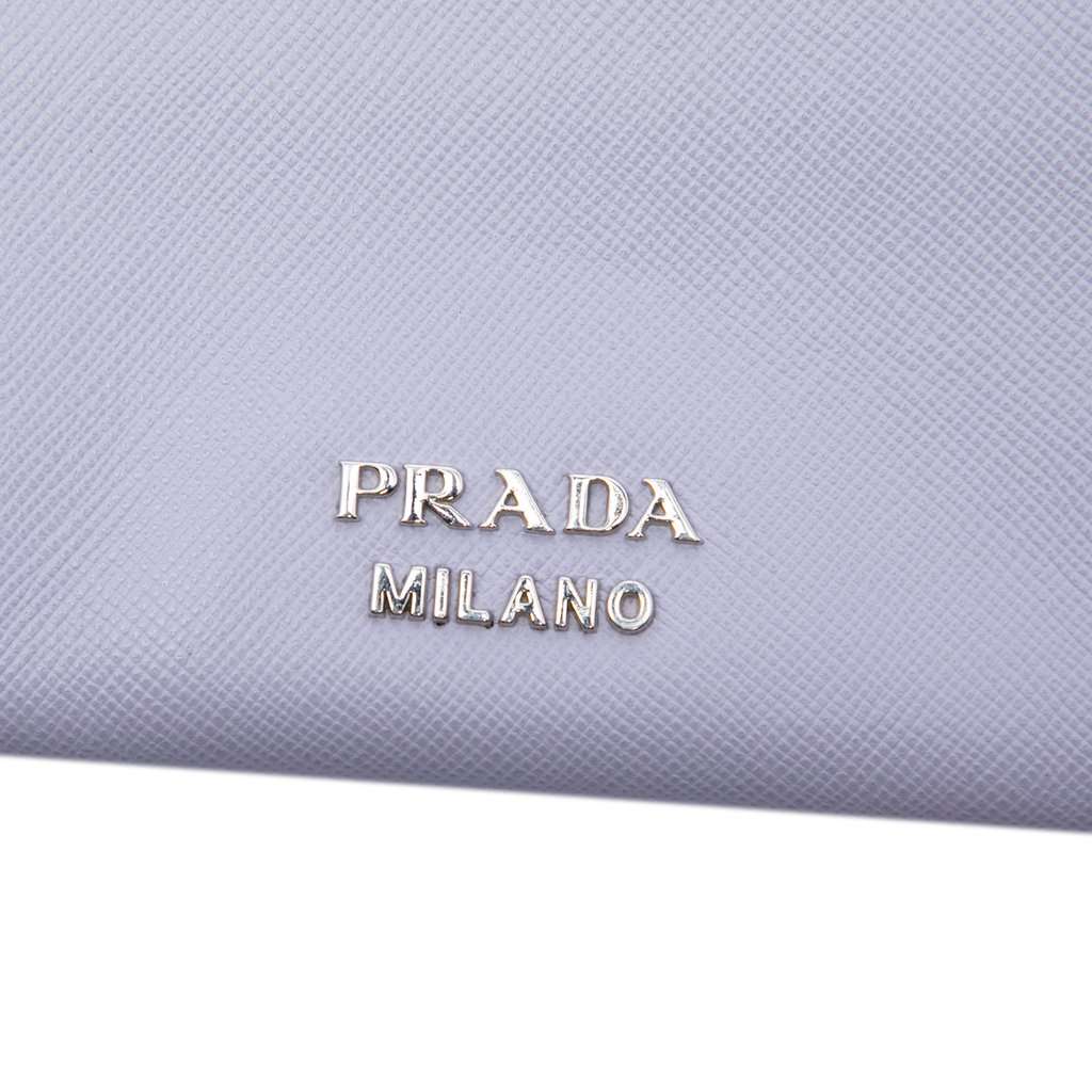 Prada Tricolor Saffiano Clutch Purple Leather Very good condition - Box View