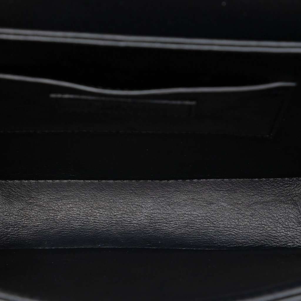 Saint Laurent Medium Calfskin Solferino Satchel In Box Black Leather Very good condition - Model View