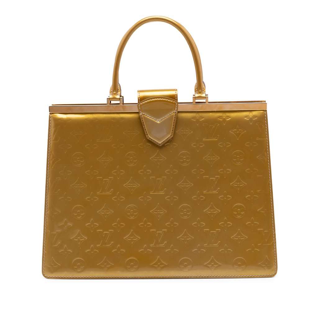 Louis Vuitton Monogram Vernis Deesse GM Gold Leather Very good condition - Front View