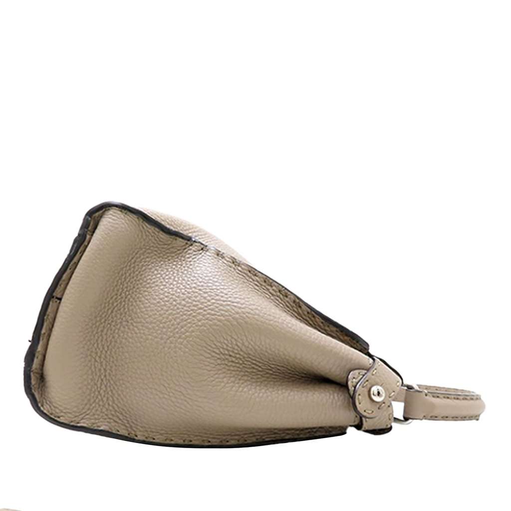 Fendi Medium Leather Selleria Peekaboo Iconic Satchel Brown Leather Very good condition - Back View