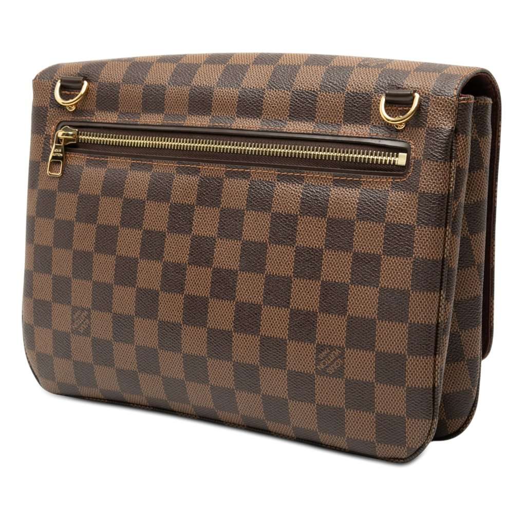 Louis Vuitton Damier Ebene Hoxton GM Brown Very good - Back View