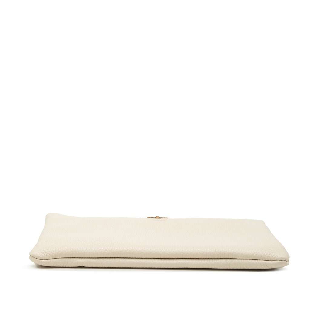 Gucci Calfskin Blind For Love Clutch White Leather Very good - Inside View