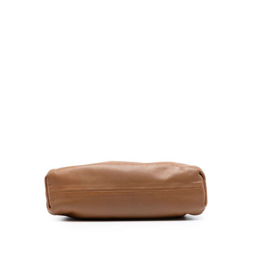 Bottega Veneta Lambskin The Mini Pouch Brown Leather Very good - Inside View