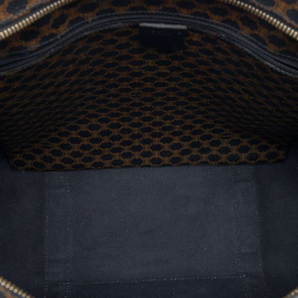 Celine Macadam Coated Canvas Tote Brown Very good - Model View
