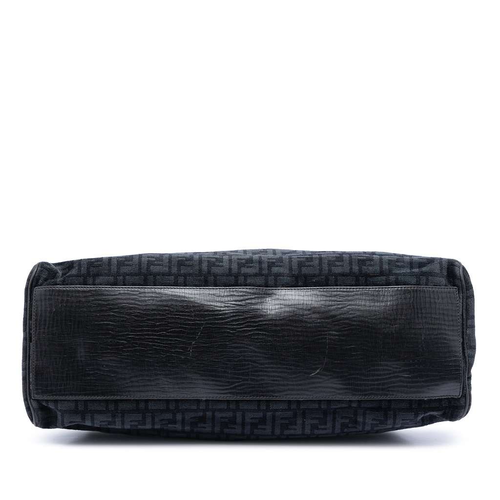 Fendi Large Zucca Velvet Etniko Du Jour Handbag Black Very good - Inside View