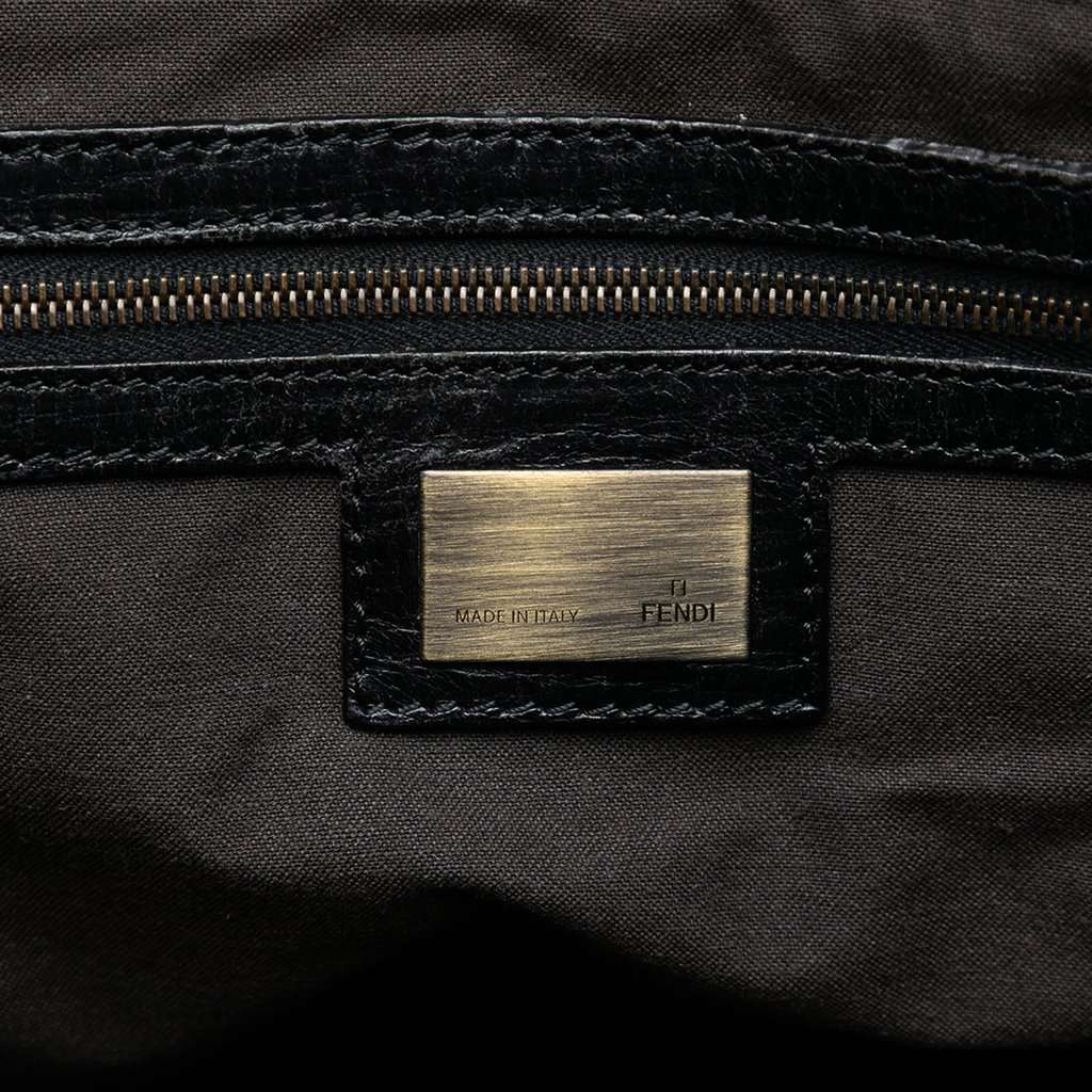 Fendi Large Zucca Velvet Etniko Du Jour Handbag Black Very good - Box View
