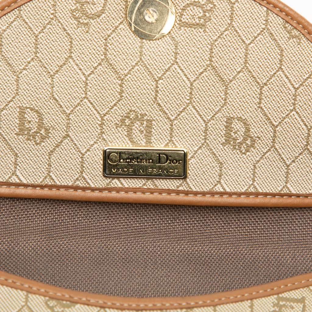 Dior Honeycomb Coated Canvas Crossbody Beige Very good condition - Box View