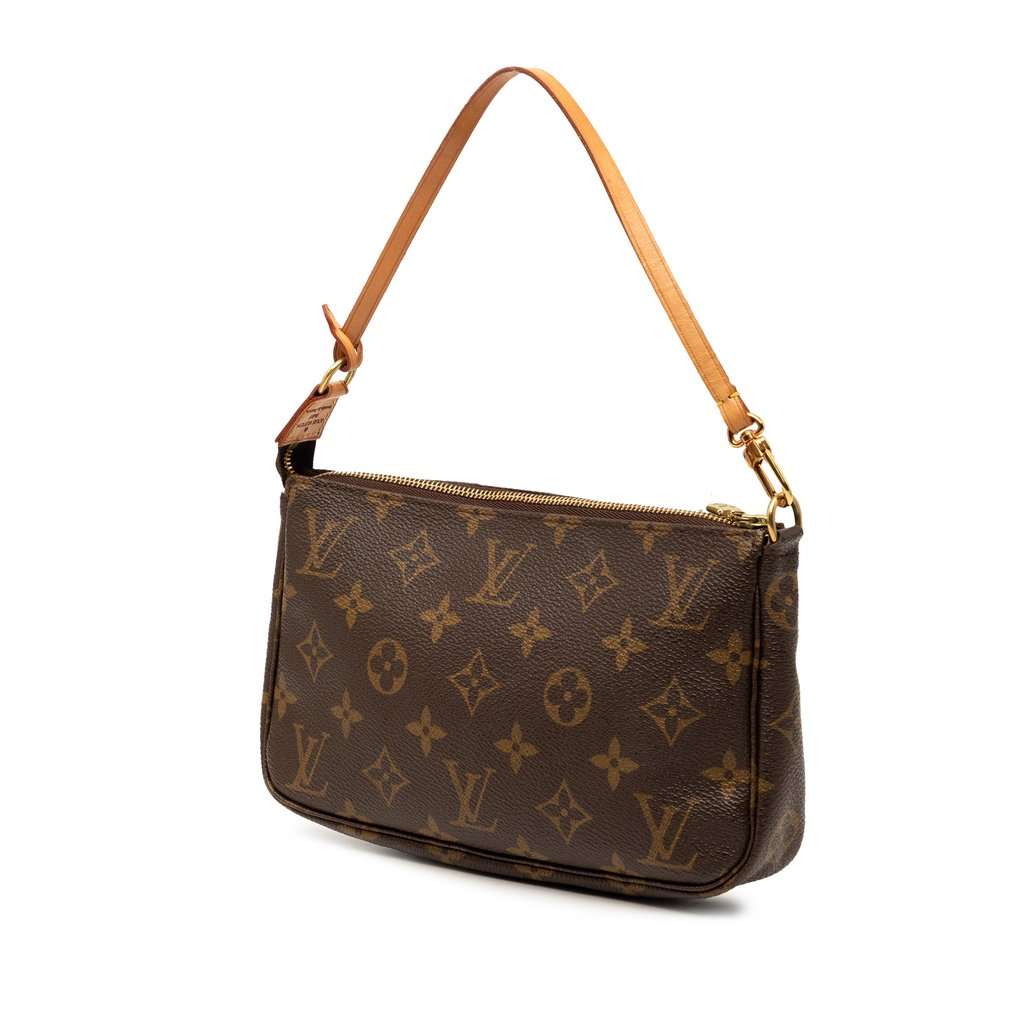 Louis Vuitton Monogram Pochette Accessoires Brown Very good - Back View