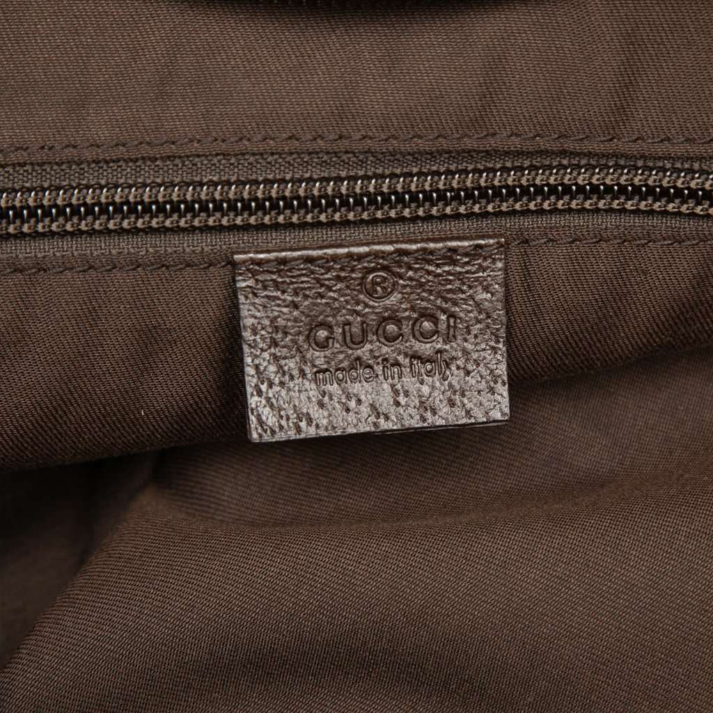 Gucci GG Canvas Web Satchel Beige Very good - Box View