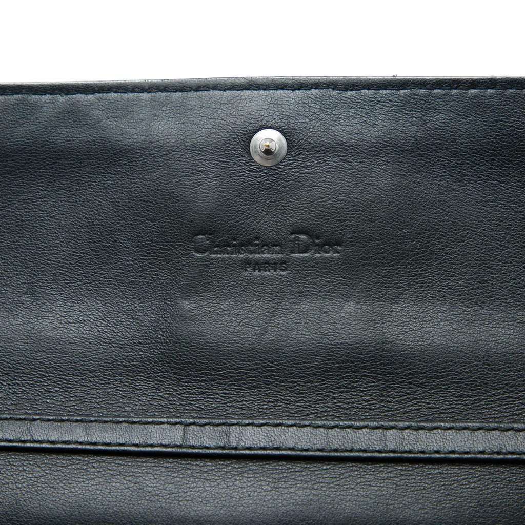 Dior Patent Cannage Lady Dior Wallet On Chain Black Leather Very good condition - Box View