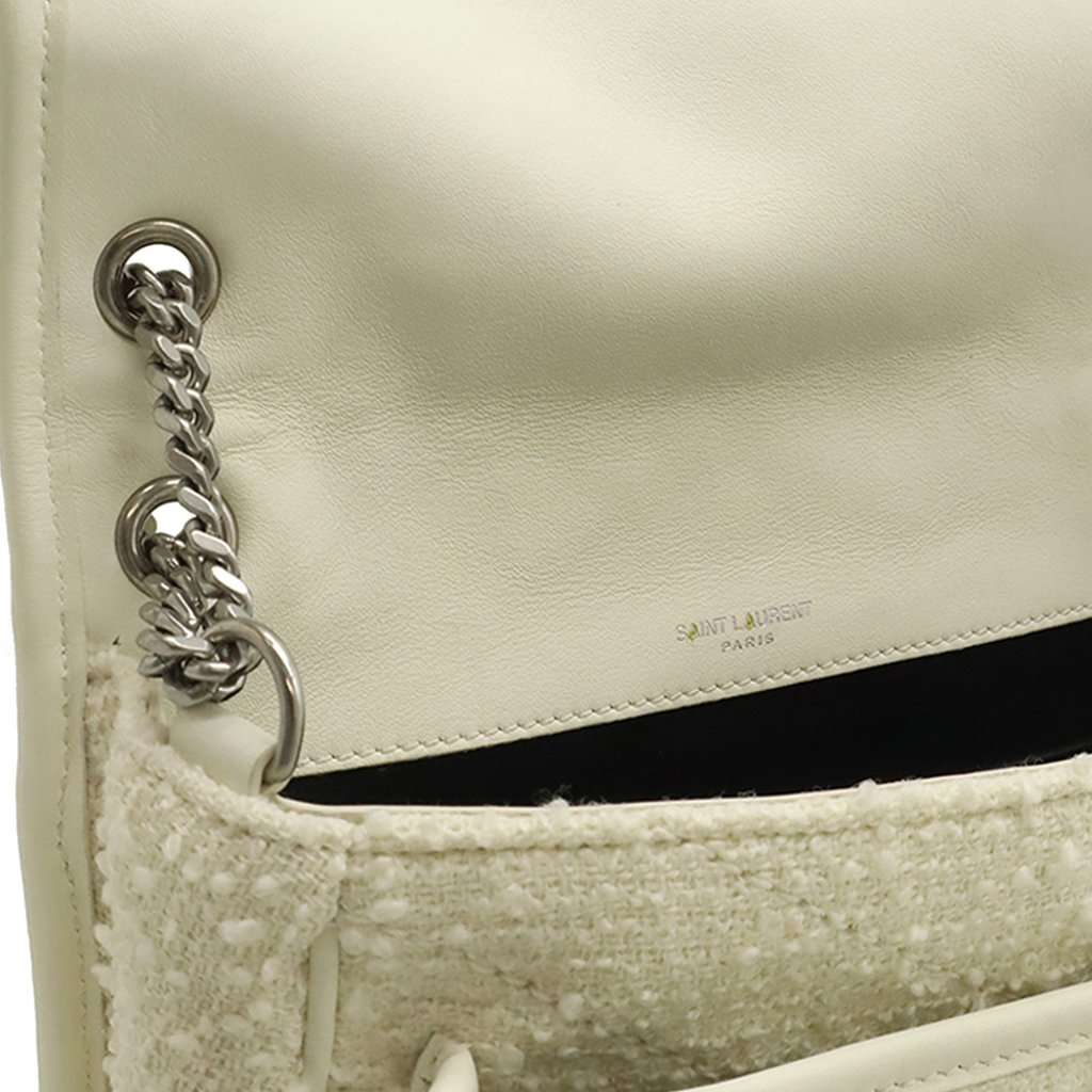Saint Laurent Baby Tweed Niki White Very good - Box View